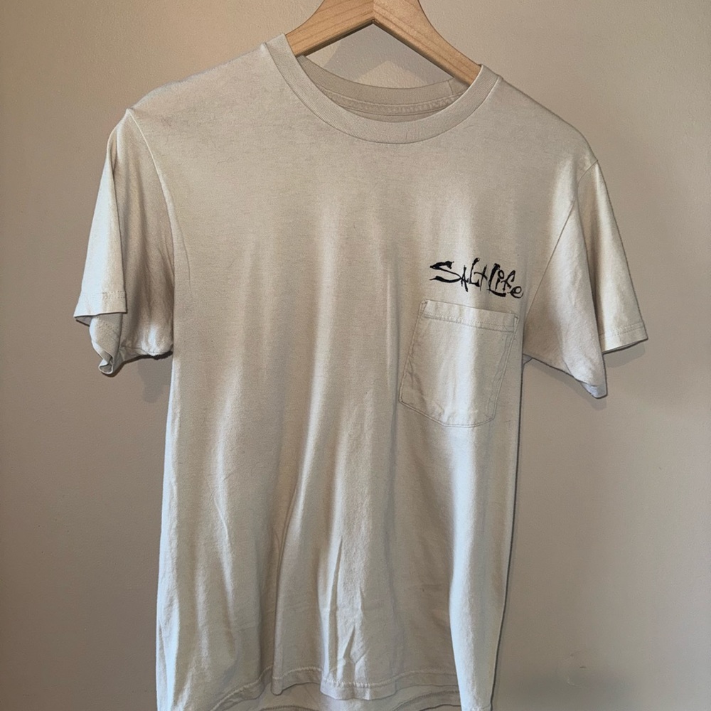 Salt Life Cream Pocket Tee